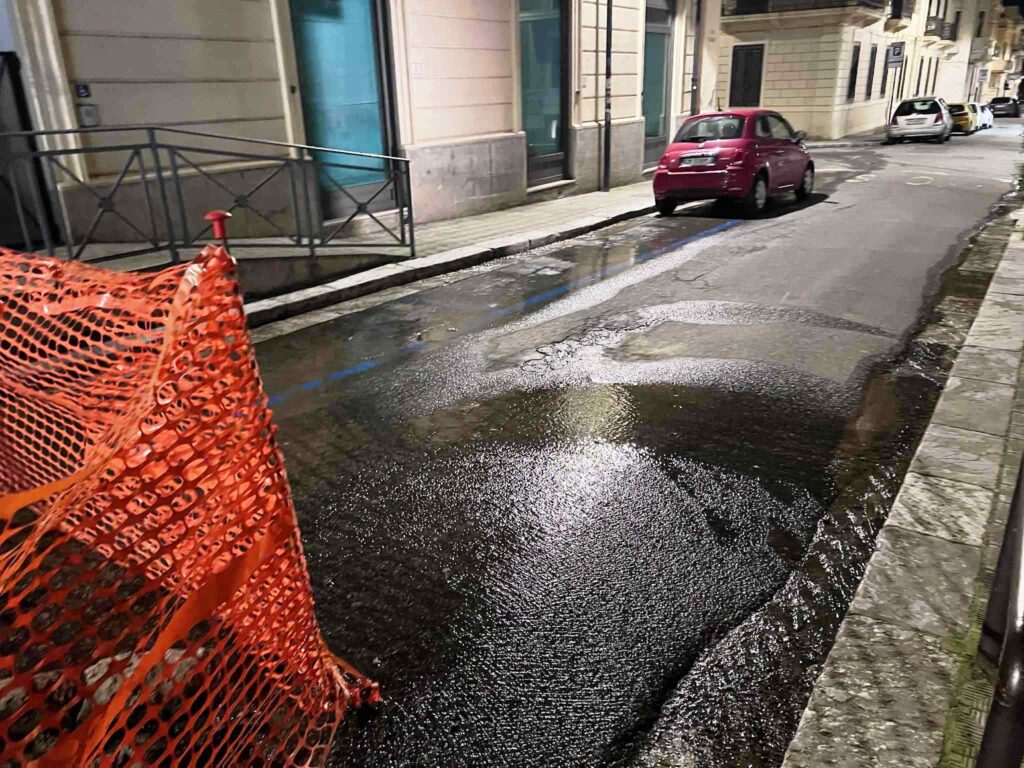 perdita idrica vicino al duomo