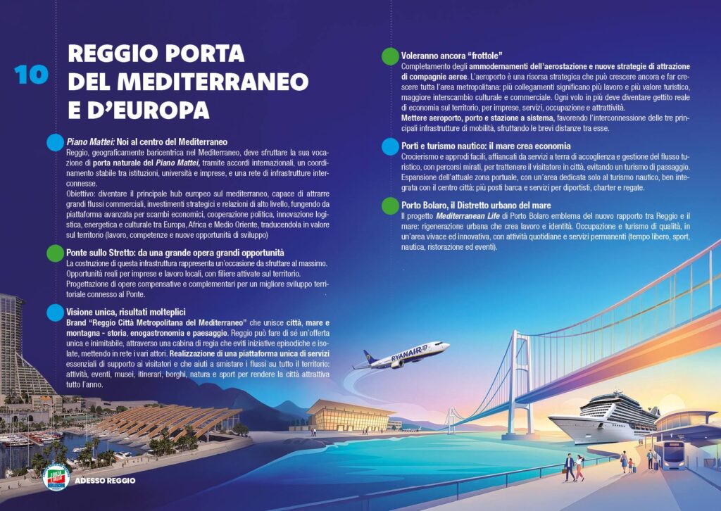 programma forza italia reggio calabria in 10 punti