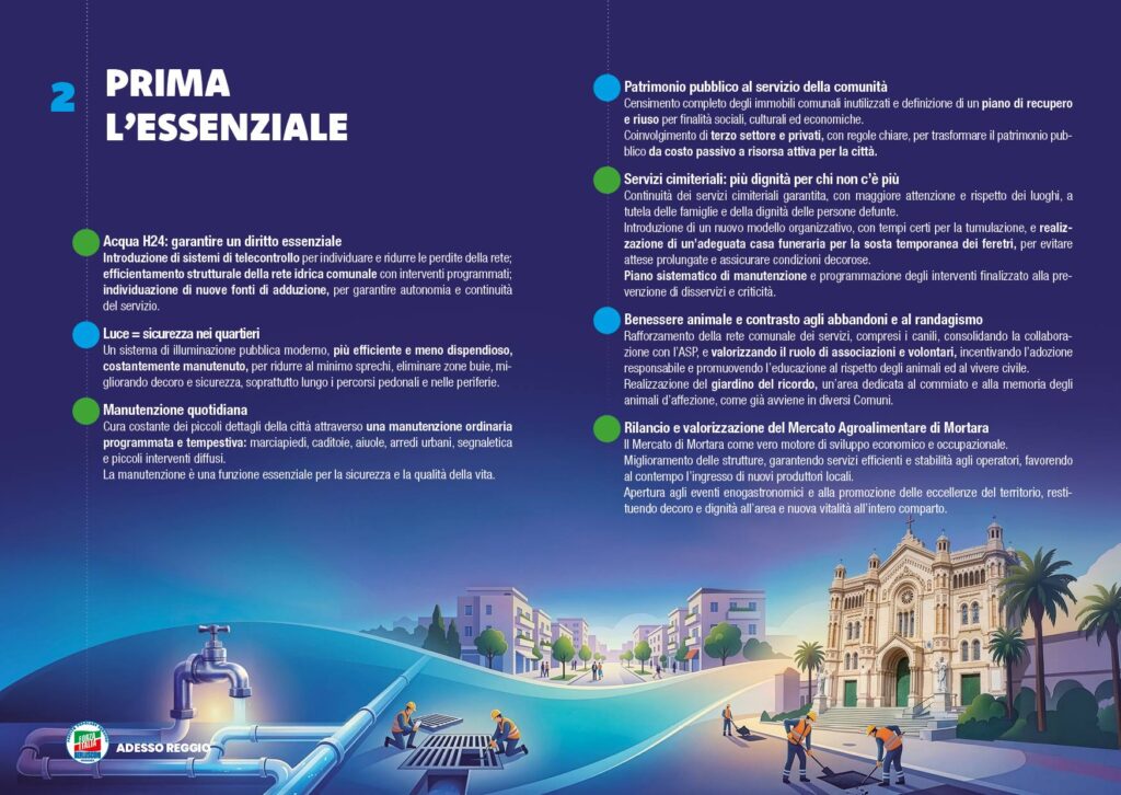 programma forza italia reggio calabria in 10 punti