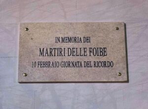 ripristinata targa foibe
