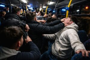 rissa sul bus