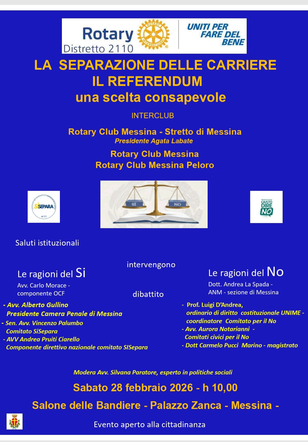 separazione carriere evento messina