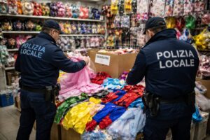 sequestro vestiti carnevale polizia locale