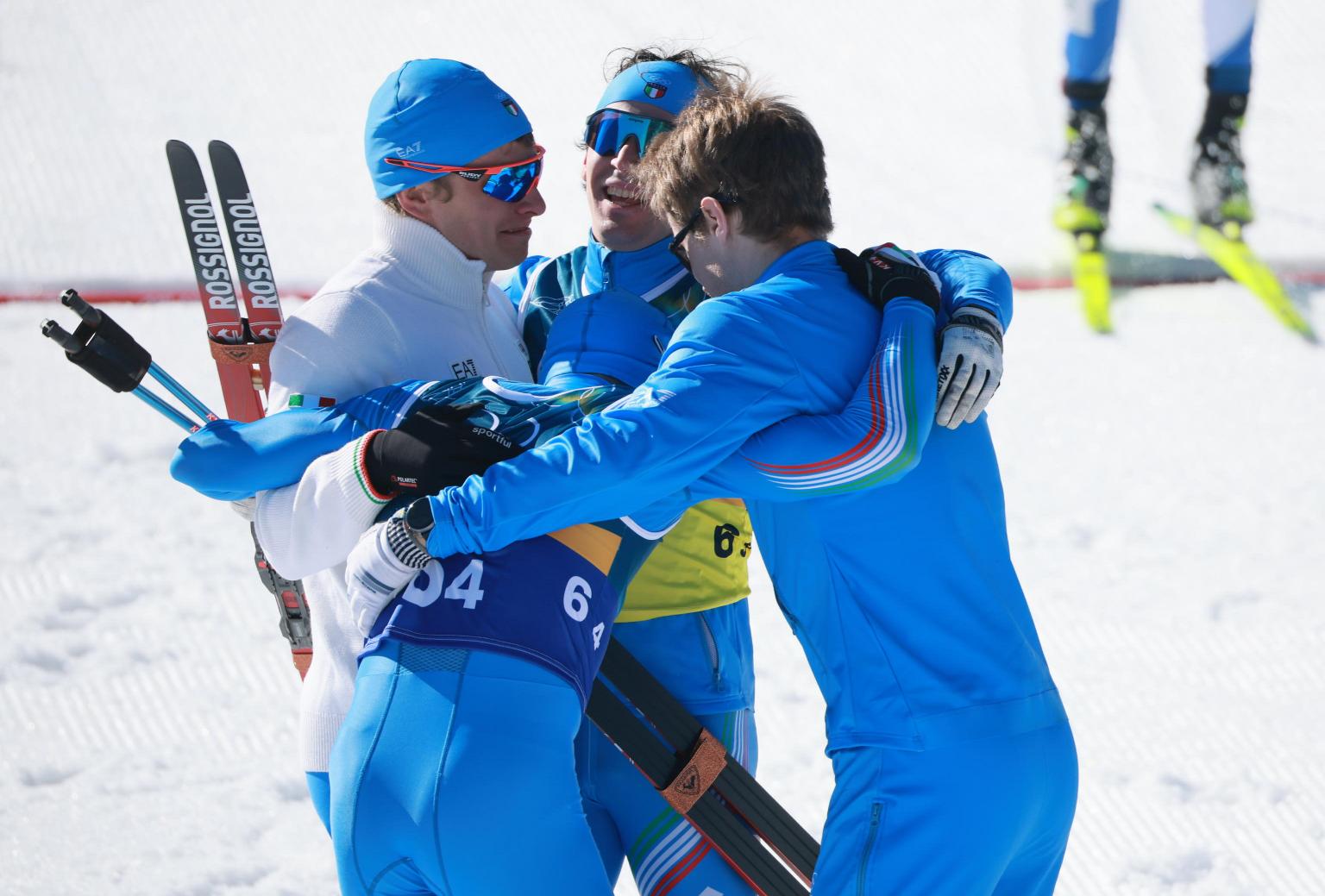 staffetta italia fondo olimpiadi