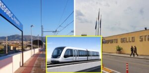 stazione aeroporto reggio calabria con people mover