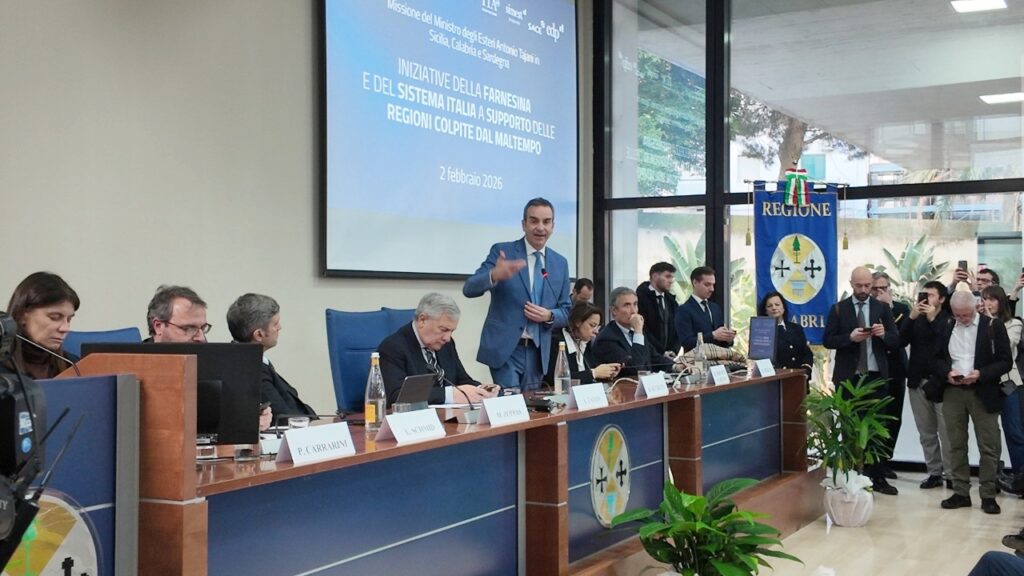 tajani a reggio calabria