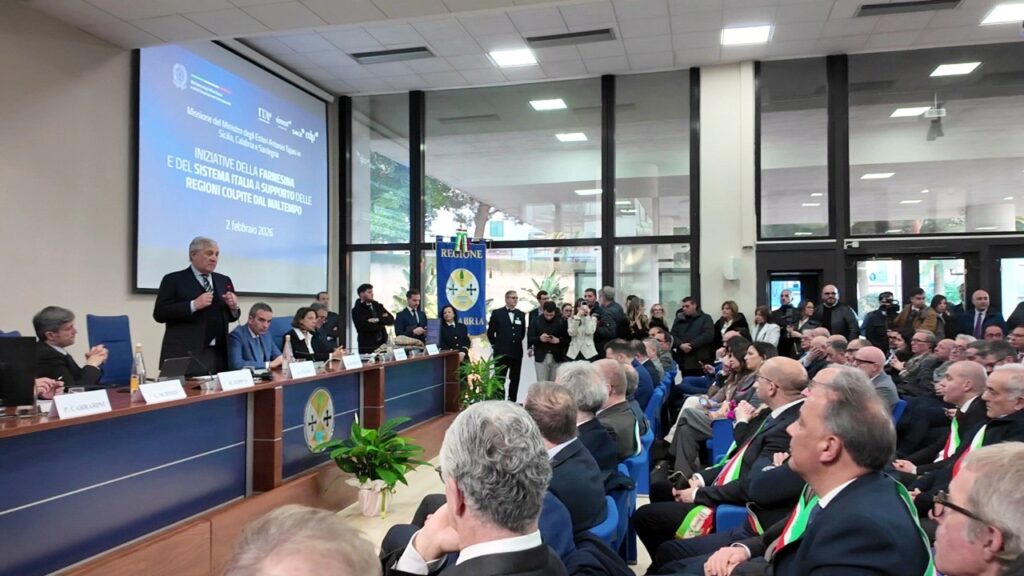 tajani a reggio calabria