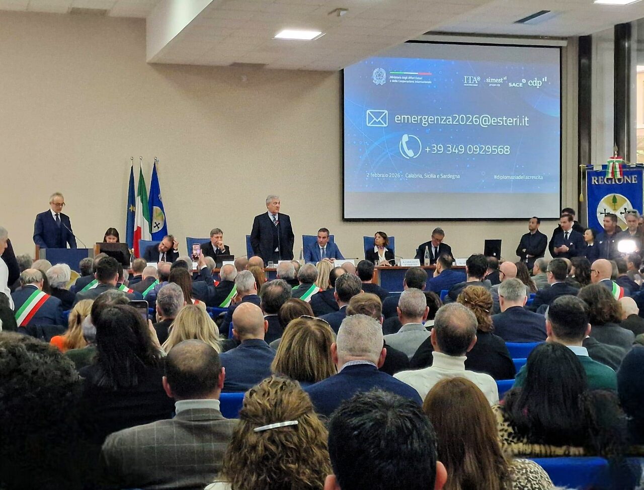 tajani a reggio calabria