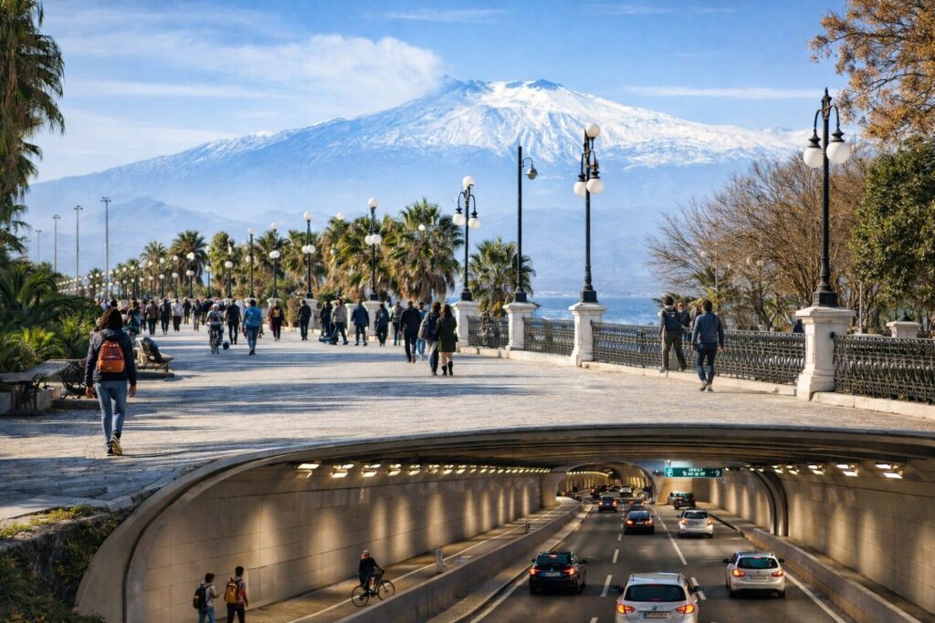 tunnel sotterraneo e via marina reggio calabria