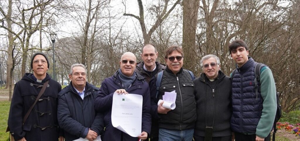Milano Giusti dell'Umanità 2026 - La delegazione x padre Giovanni Ferro