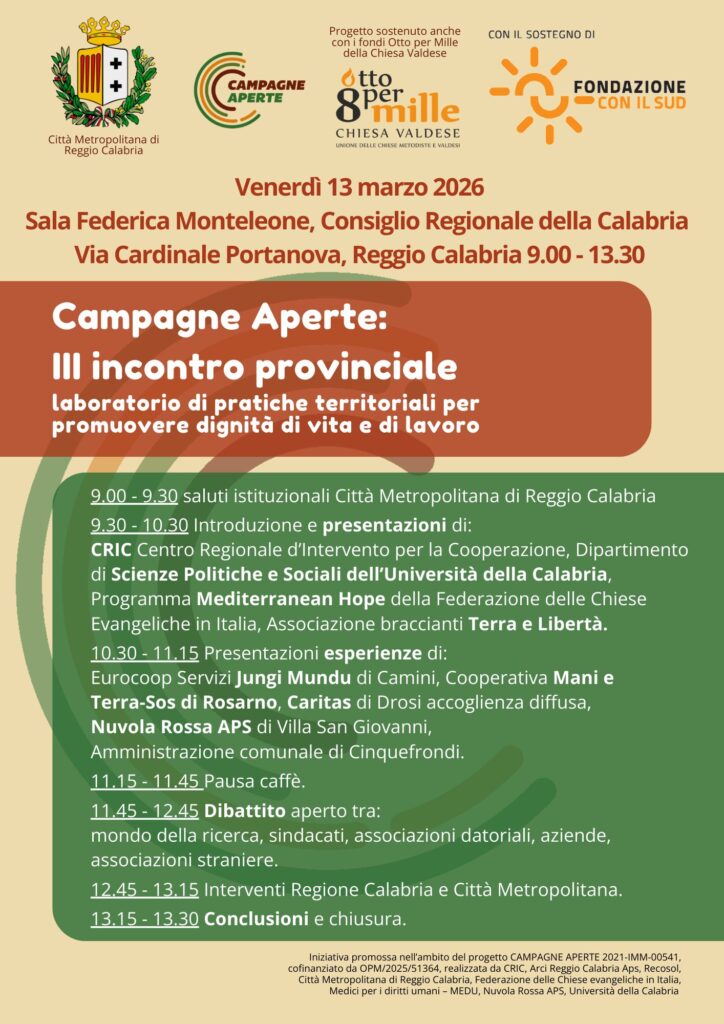 13 marzo 2026 III incontro Campagne Aperte