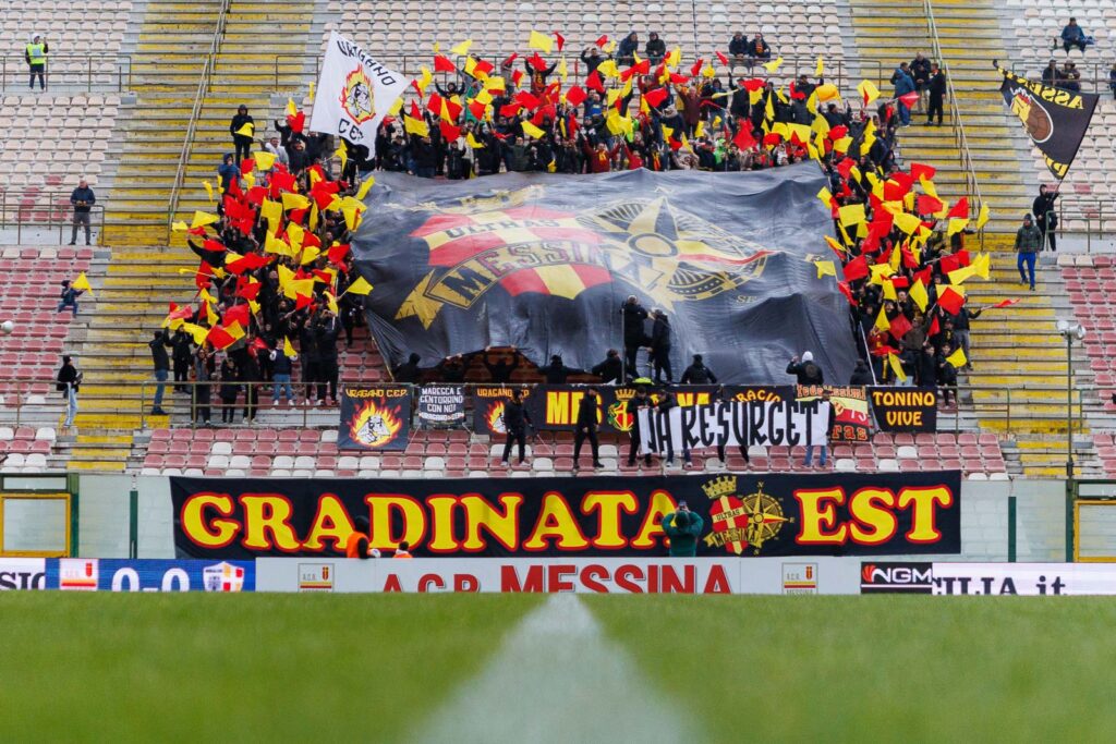 ACR Messina-Nissa coreografia curva tifosi