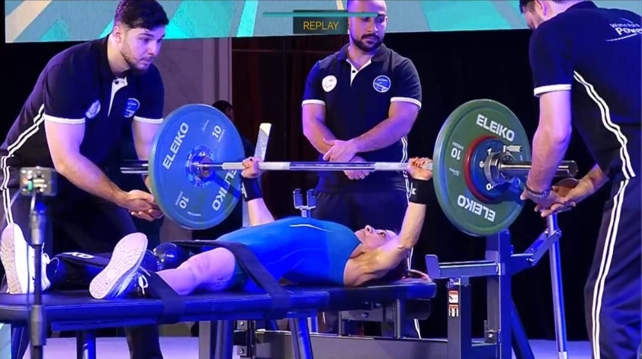 Anna Morabito durante la gara a Tibilisi