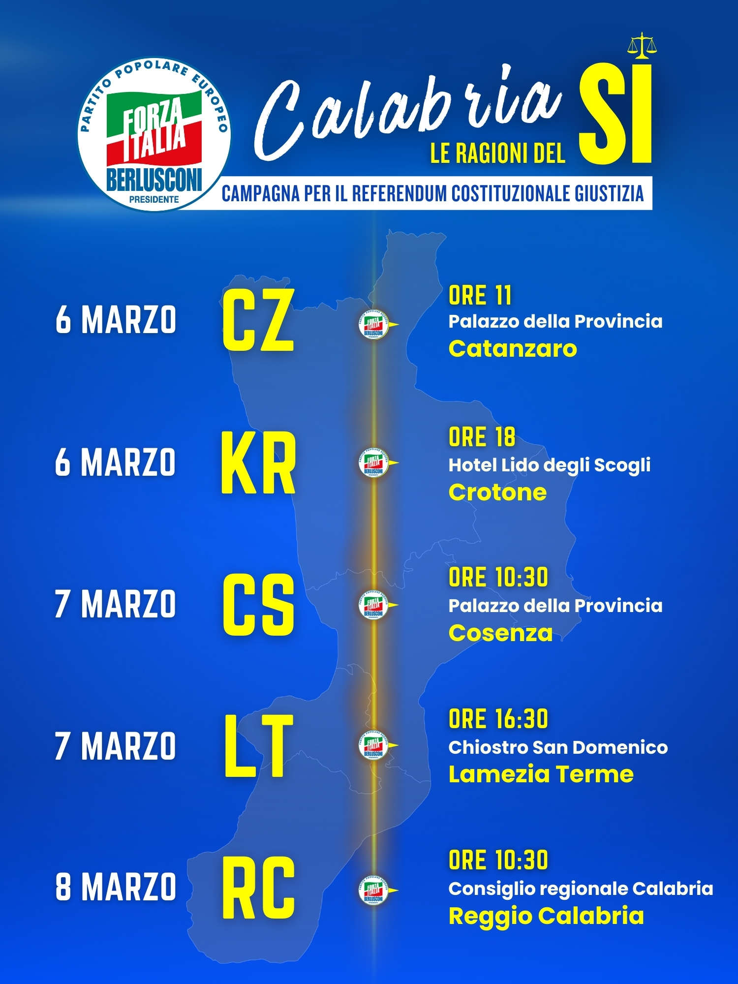 Campagna referendum GIUSTIZIA - CALABRIA SI