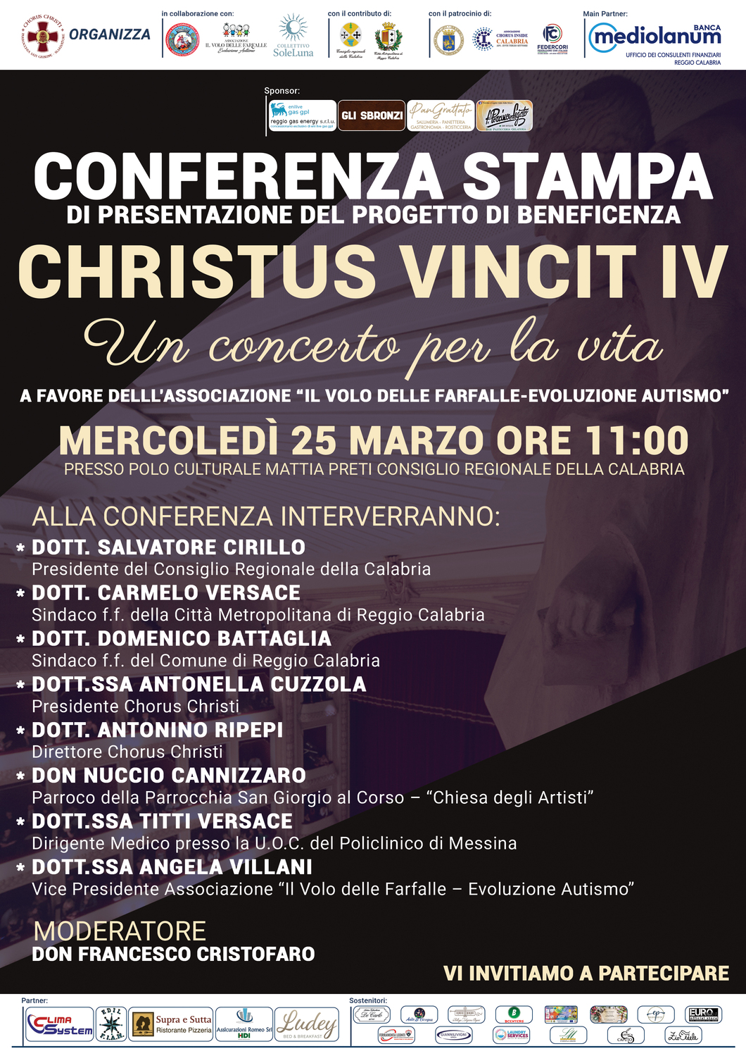 Conferenza Christus Vincit Locandina