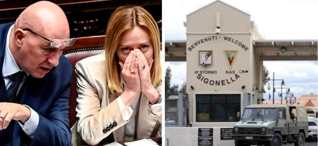 Crosetto Meloni Sigonella