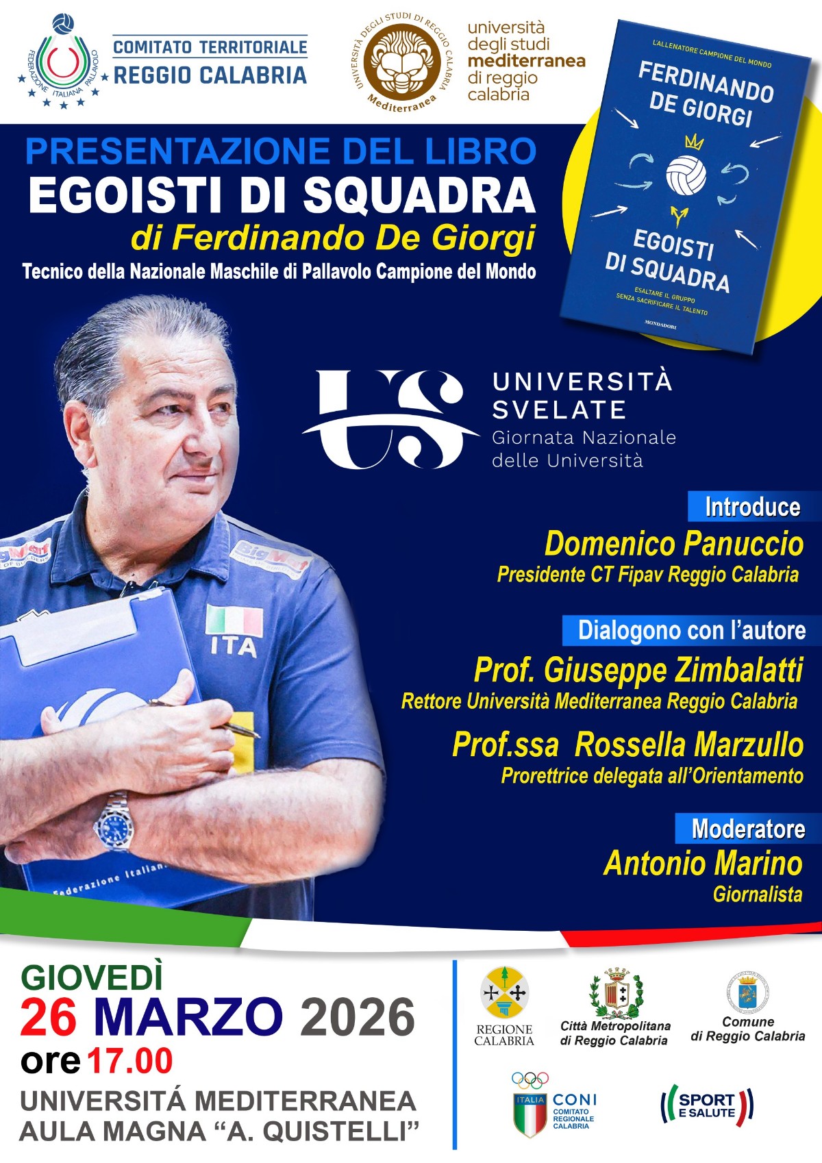 De Giorgi presentazione libro Reggio Calabria