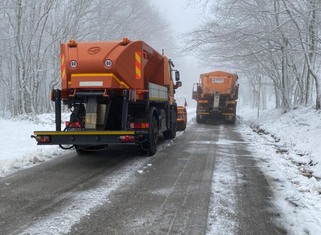 Emergenza neve SP 168 Caronia Capizzi