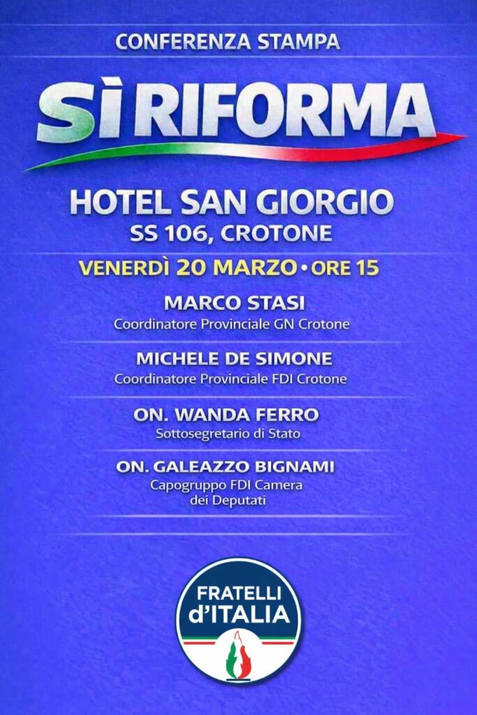 Evento sì referendum Fdi