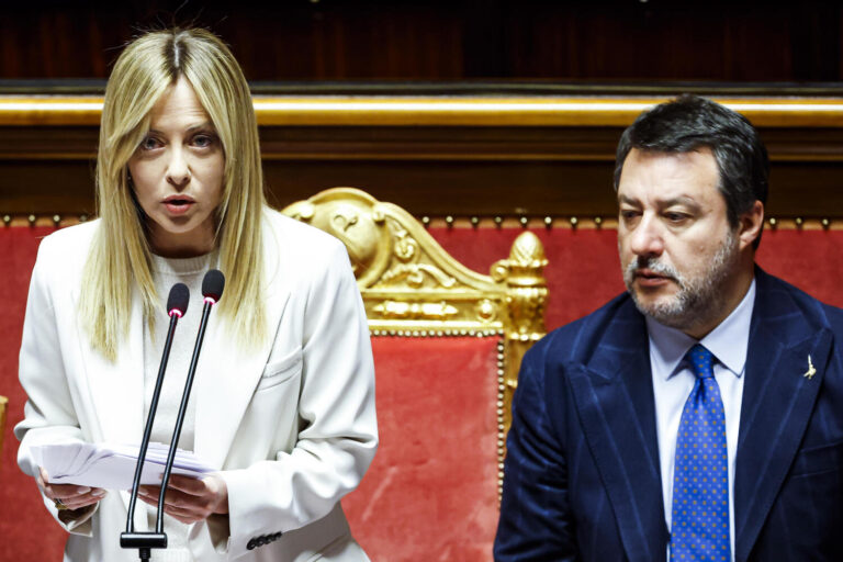 Giorgia Meloni e Matteo Salvini