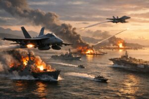 Guerra Iran caccia aerei navi