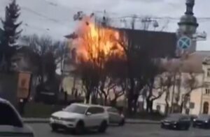 Guerra Ucraina drone Leopoli