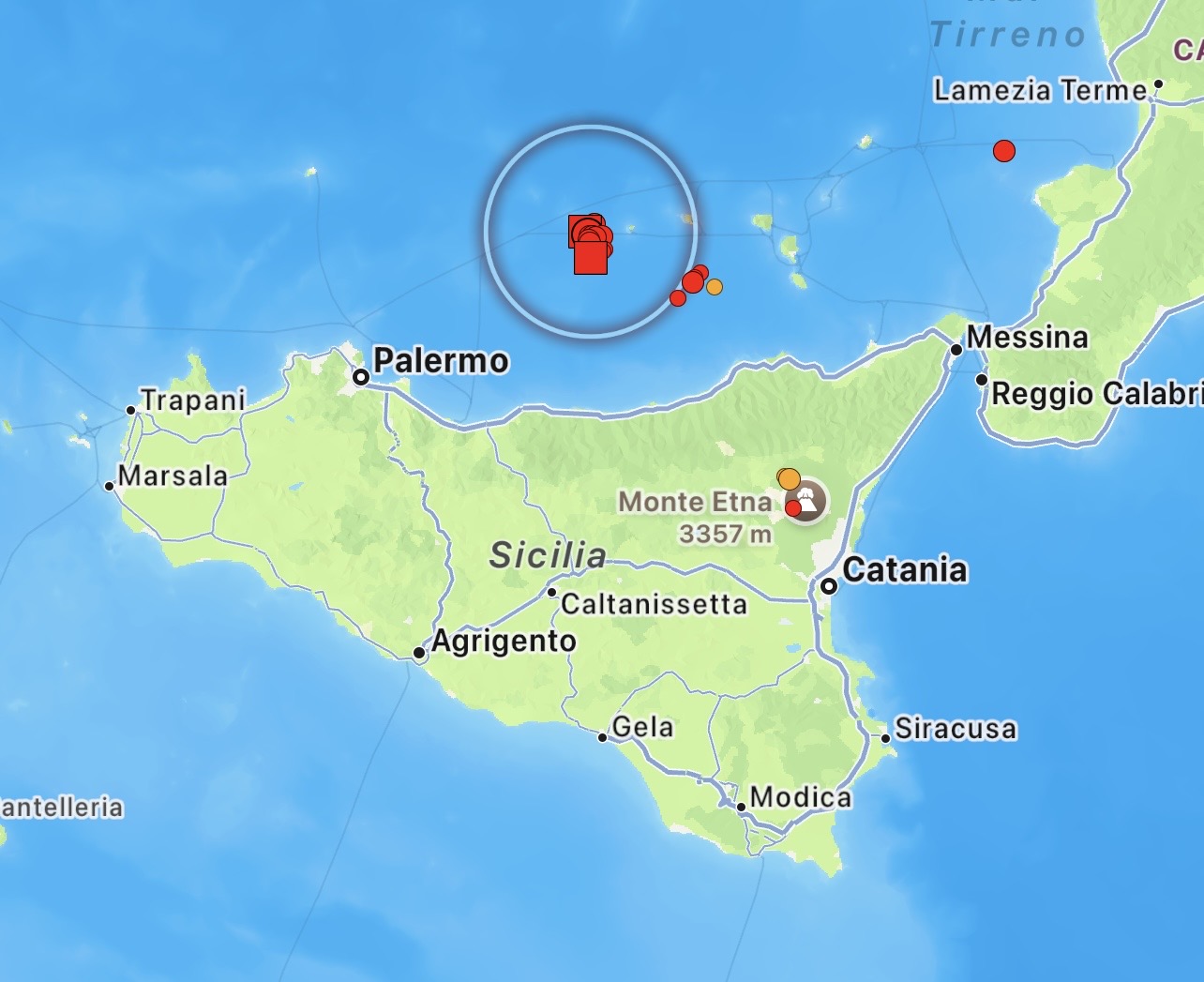 Terremoto Sicilia