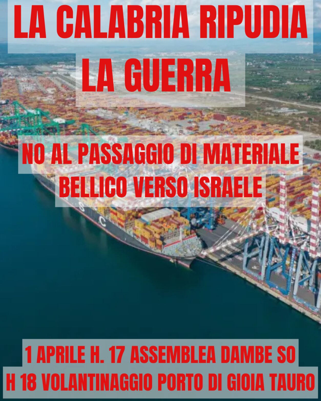 LA CALABRIA RIPUDIA LA GUERRA