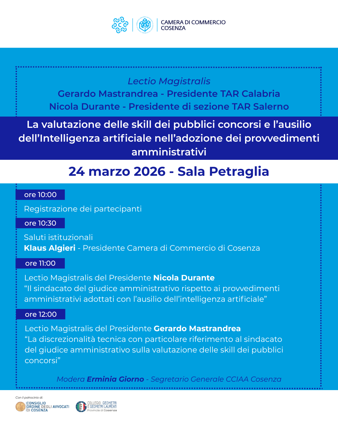 Locandina Camera di commercio