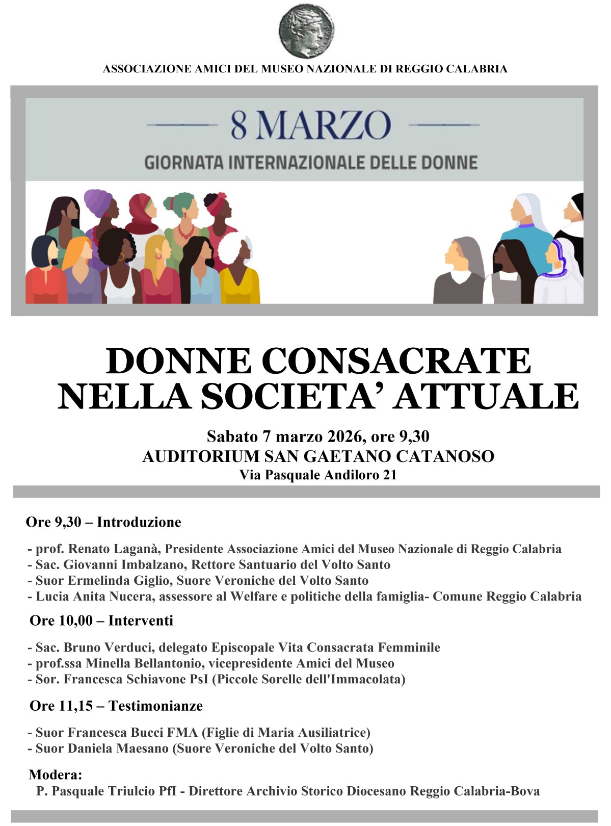 Locandina Donne consacrate nella società attuale