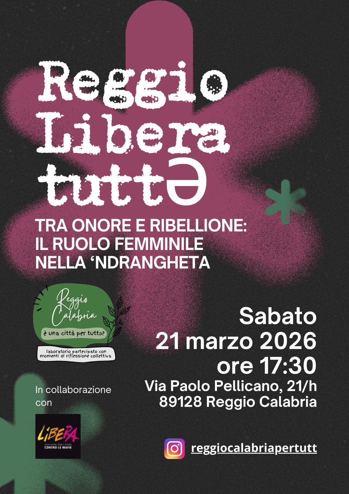 Locandina Reggio Libera tutte