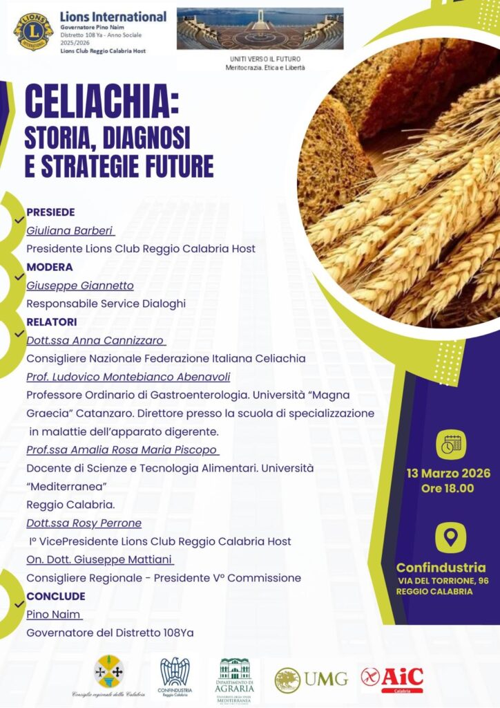 Locandina convegno celiachia