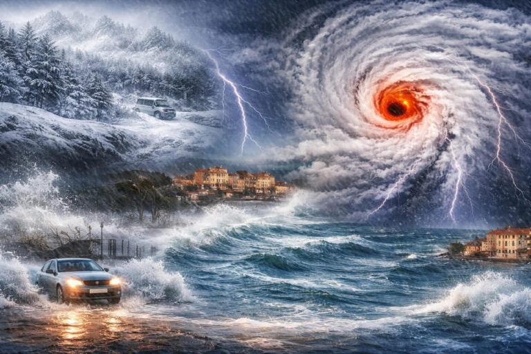 Allerta Meteo Calabria e Sicilia: arriva il “Medicane” Erminio, Ciclone Mediterraneo e Neve record in arrivo