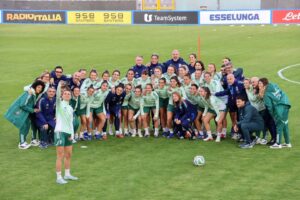 Nazionale Italiana Calcio Femminile allenamento