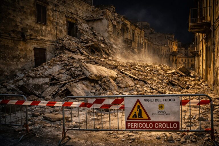 Paura in Sicilia: crolla palazzina a Licata, si cerca un uomo