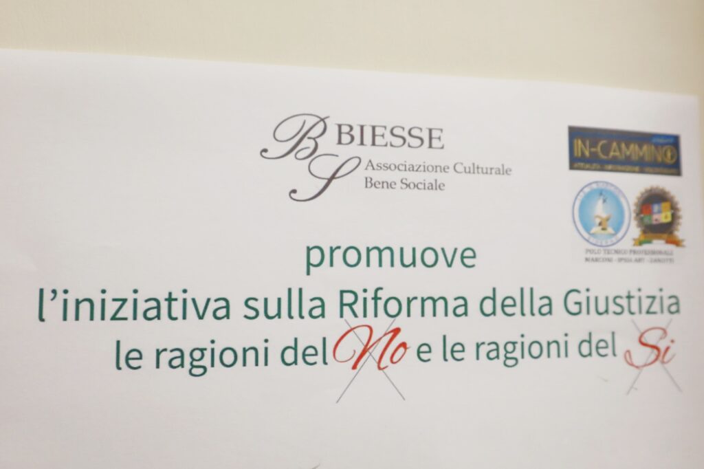 Riforma Giustizia iniziativa Biesse Reggio Calabria