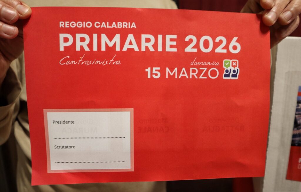 Schede Primarie CentroSinistra 2026 a Reggio Calabria