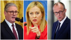 Starmer, Meloni e Merz