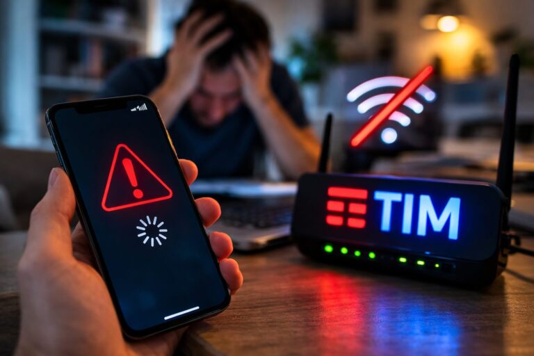 TIM in down: migliaia di segnalazioni dagli utenti