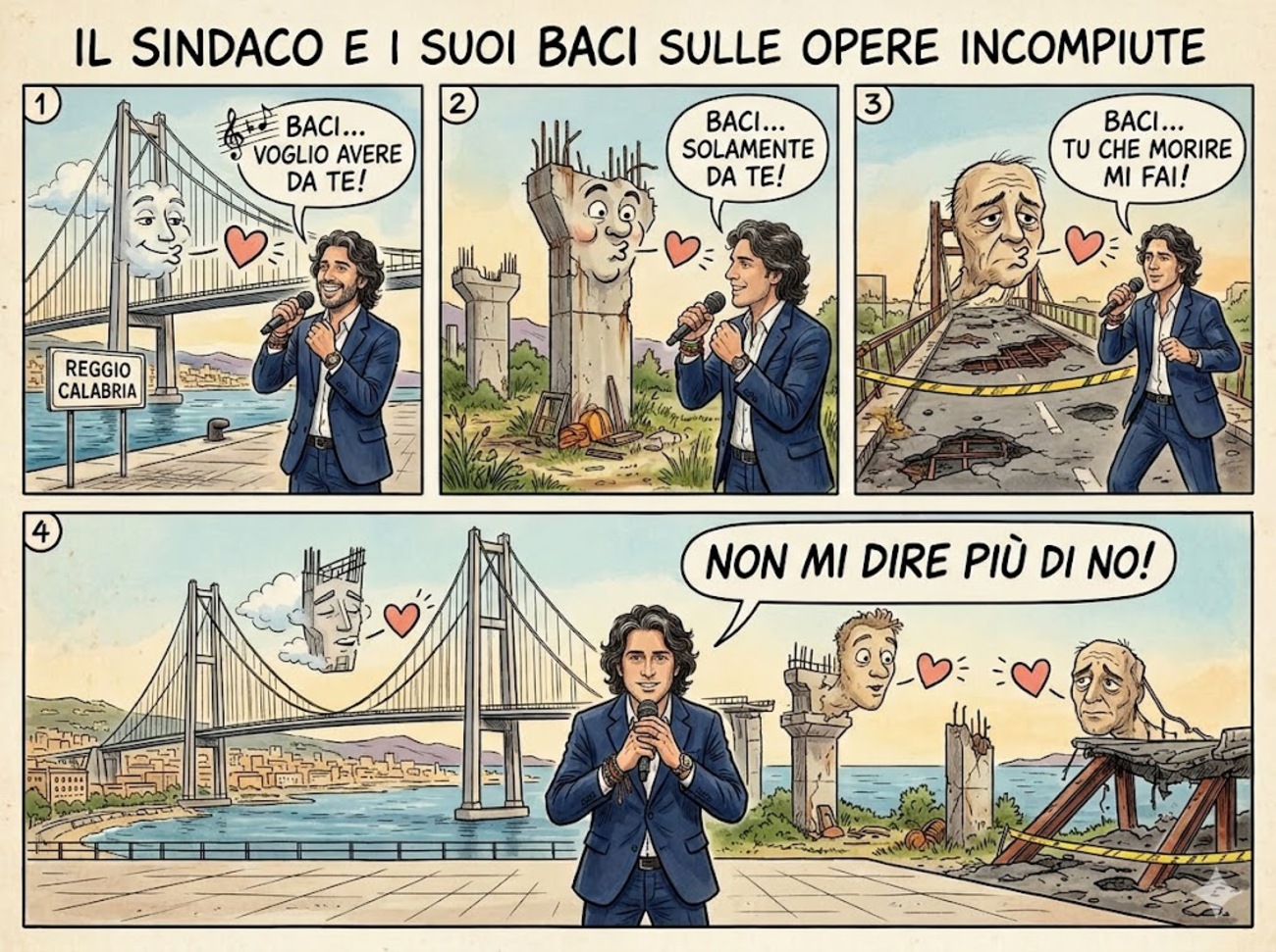 Vignetta Falcomatà bacia Ponte
