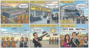 Vignetta Occhiuto Aeroporto Volano Frottole