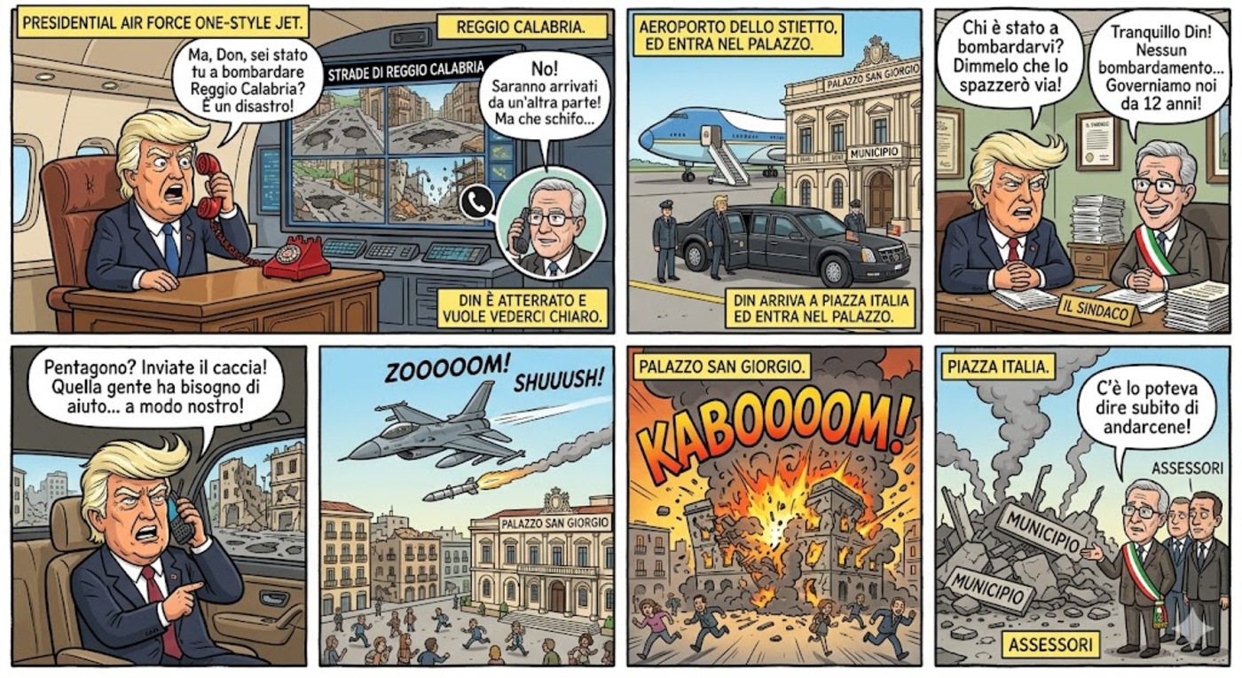Vignetta Trump Reggio Calabria