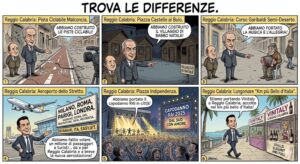 Vignetta confronto sinistra e destra