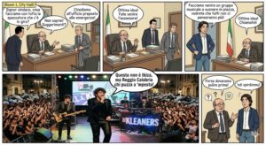 Vignetta satirica spazzatura Reggio Calabria