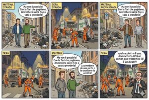 Vignetta spazzatura Reggio Calabria