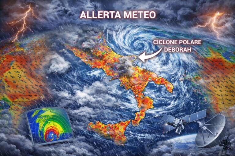 allerta meteo ciclone polare deborah calabria sicilia
