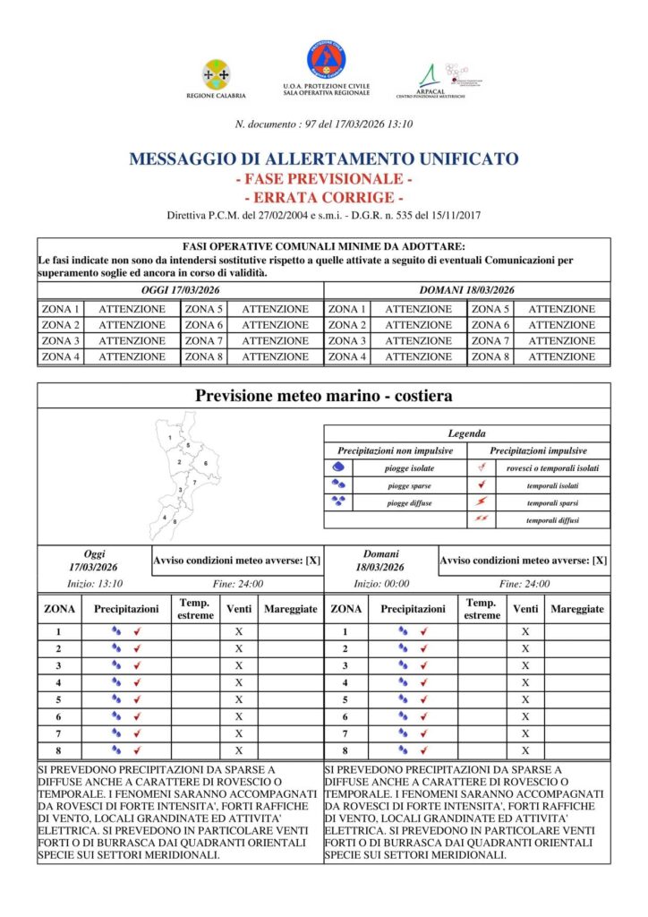 allerta meteo gialla