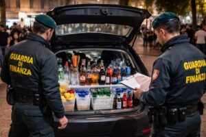 auto trasformata in bar