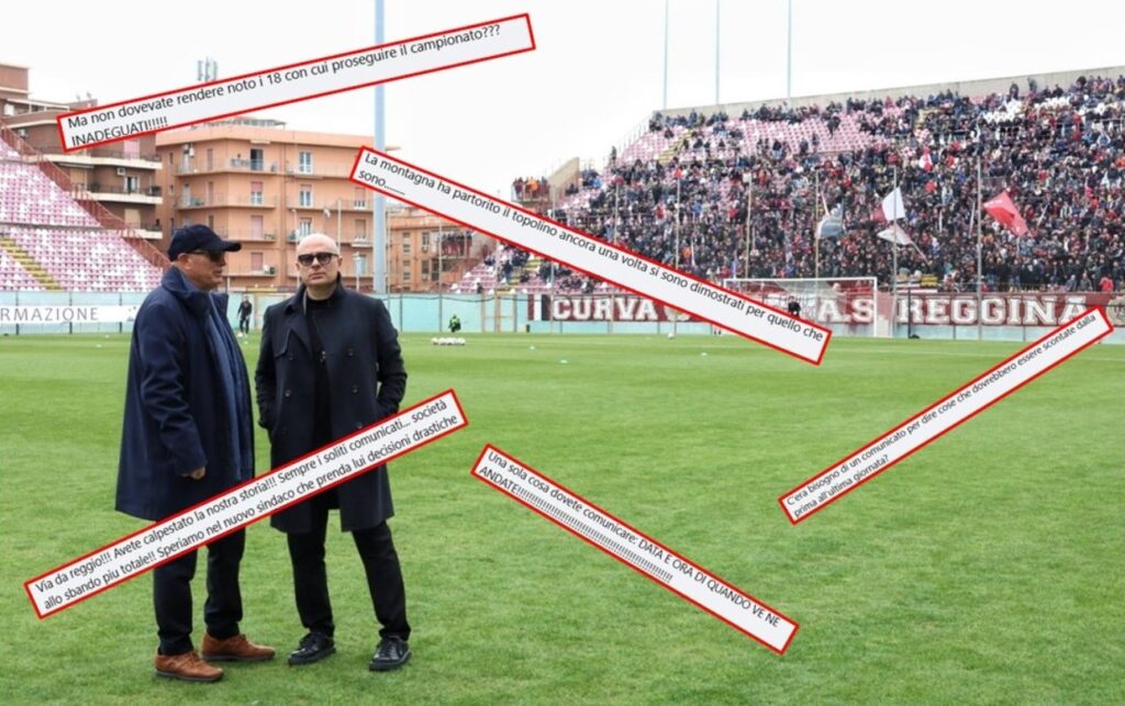 ballarino e praticò commenti tifosi reggina
