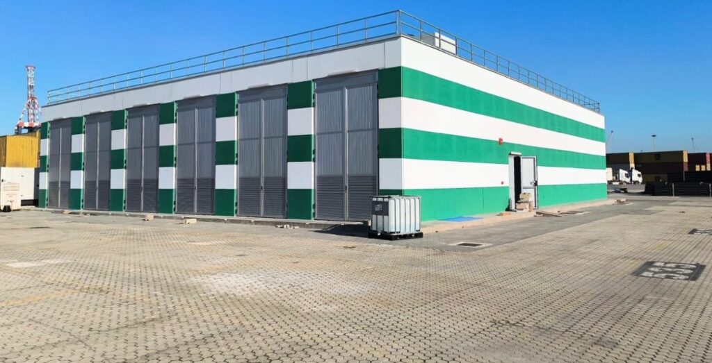 cabina elettrica interno porto gioia tauro